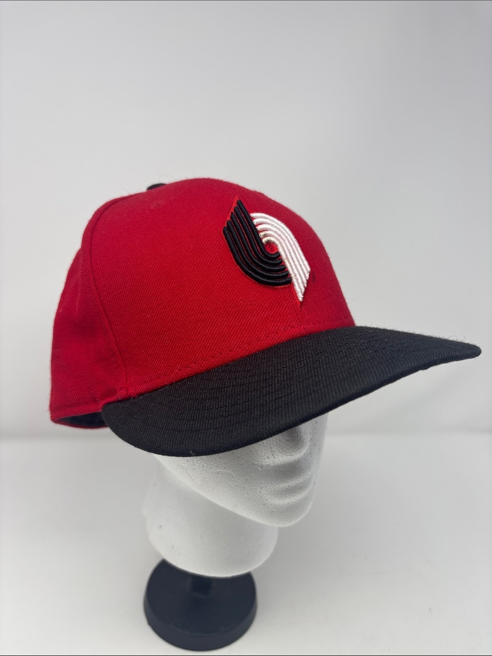 New Era Red and Black Men's Baseball Cap with Portland